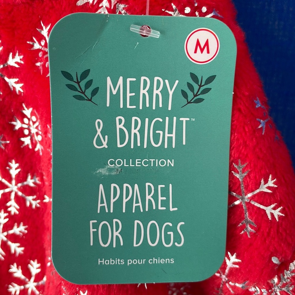 Festive Holiday Dog Robe - M - Picture 4 of 5